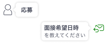 面接希望日収集メールのイメージ